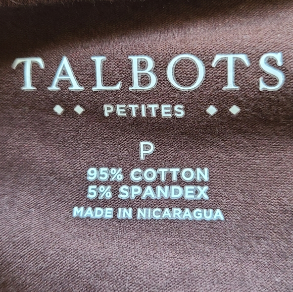 (1384) Talbots Women's Tanktop, Size: Petite Color: Brown - Picture 6 of 10